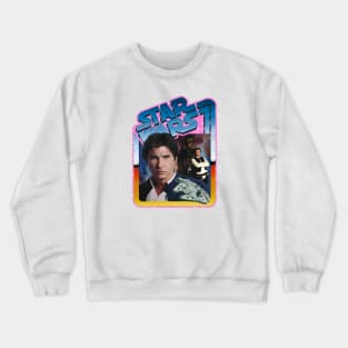 The Scoundrel (pink starfield, desert border) Crewneck Sweatshirt